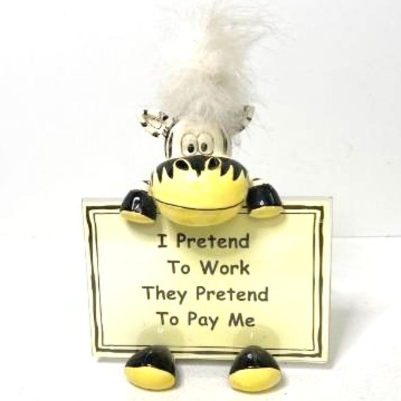 Accents Feathered Zebra Funny Card Holder Picture Frame Poshmark